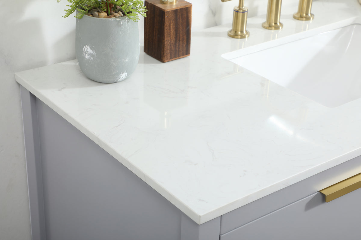 48 inch Single bathroom vanity in grey