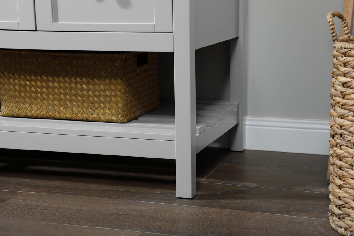 60 inch Single bathroom vanity in grey