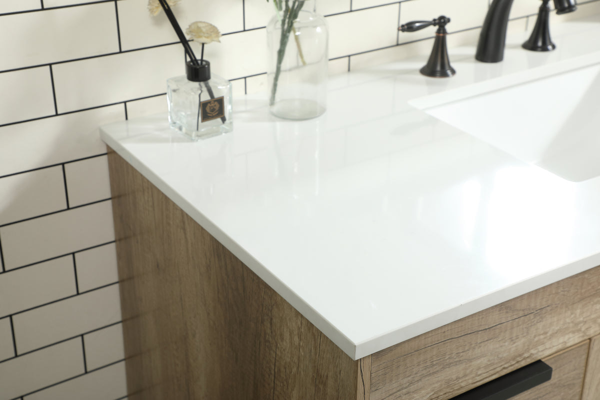 48 inch Single bathroom vanity in natural oak