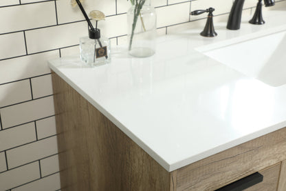 48 inch Single bathroom vanity in natural oak