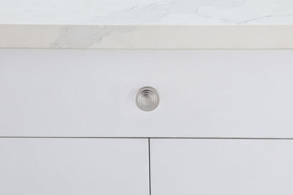 Minu 1.3" Diameter Brushed Nickel Mushroom Knob Multipack (Set of 10)