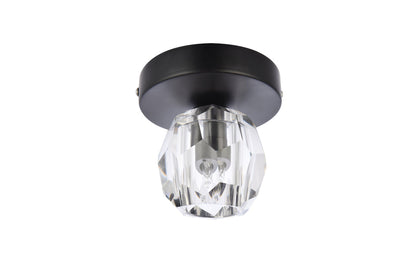 Eren 1 light black flush mount
