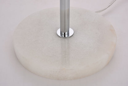 Eclipse 2 Lights Chrome Table Lamp With Frosted White Glass