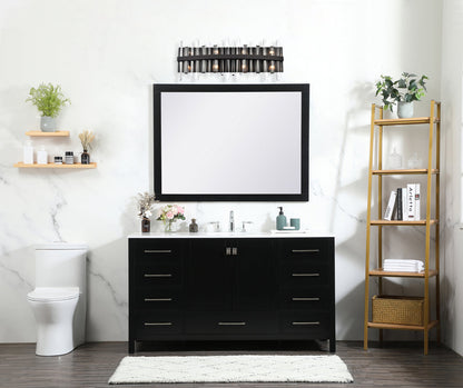 Serena 30 inch crystal bath sconce in black