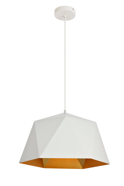 Arden Collection Pendant D17.7 H11.4 Lt:1 frosted white and Gold  Finish