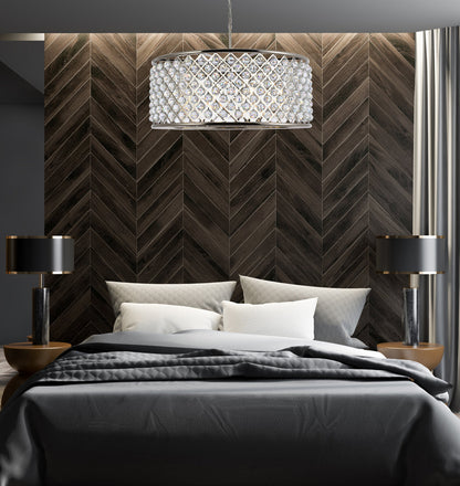 Madison 10 light polished Nickel Chandelier Clear Royal Cut Crystal