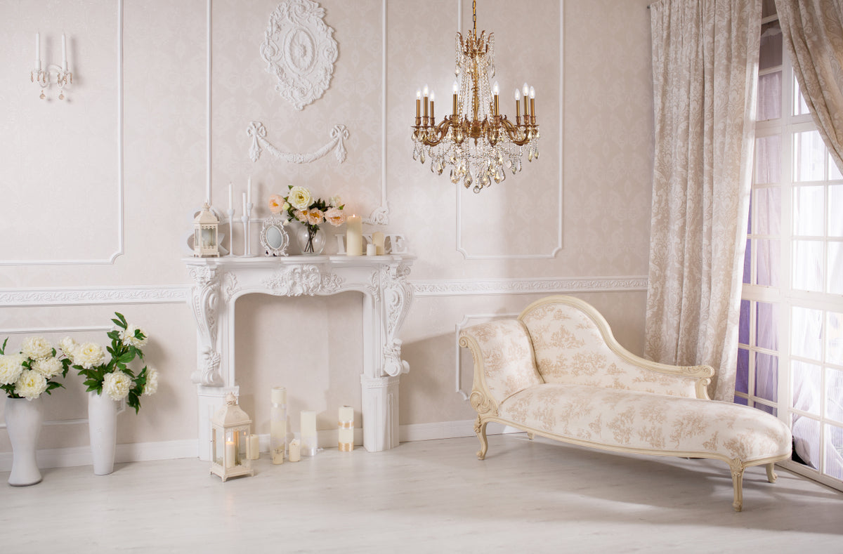 Rosalia 10 light French Gold Chandelier Golden Teak (Smoky) Royal Cut Crystal