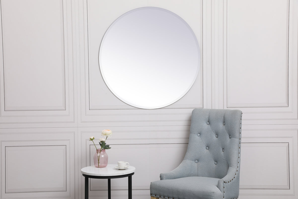 Modern 32 in. Contemporary Mirror in Clear
