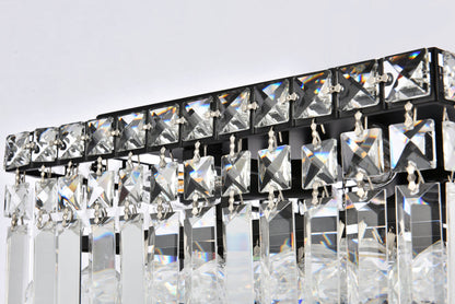 Maxime 12 inch black flush mount