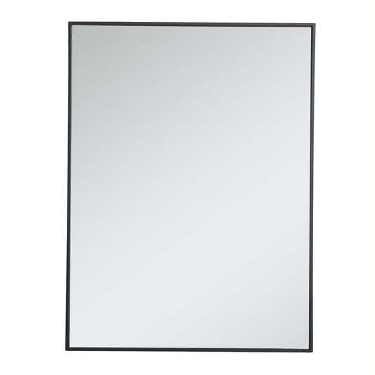 Metal frame rectangle mirror 30 inch in Black