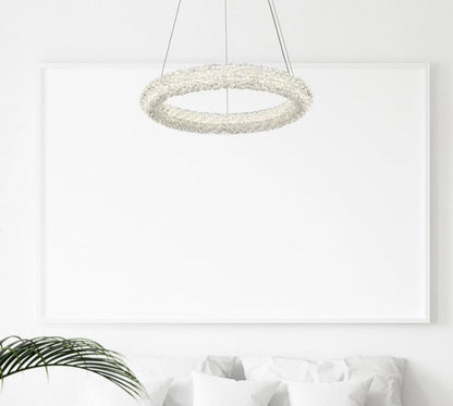 Bowen 18 inch Adjustable LED Chandelier in Satin Gold