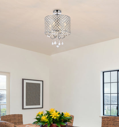 Elise 14 inch flush mount in chrome