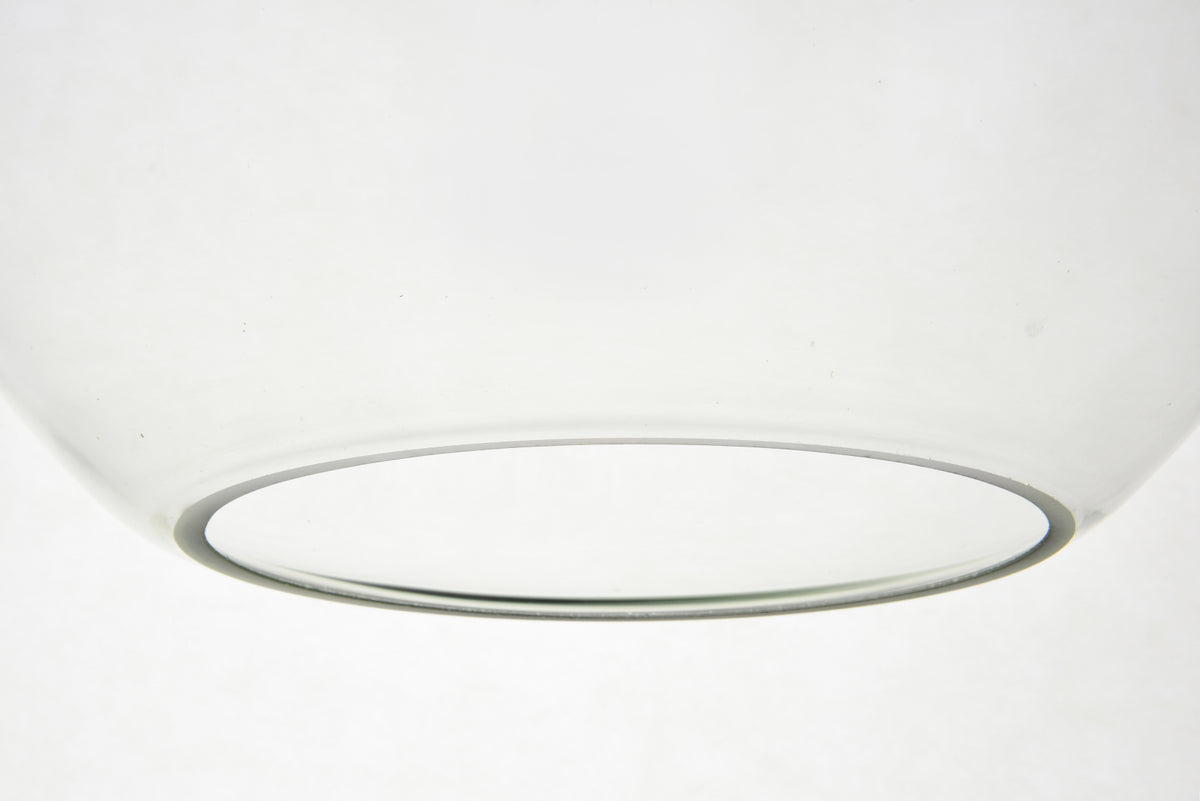 Baxter 1 Light Brass Pendant With Clear Glass