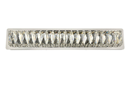 Monroe Integrated LED chip light Chrome Wall Sconce Clear Royal Cut Crystal