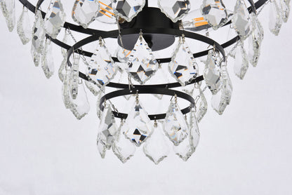 Ella 16 inch flush mount in black