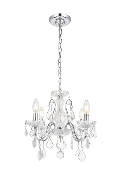 St. Francis 4 light Chrome Pendant Clear Royal Cut Crystal