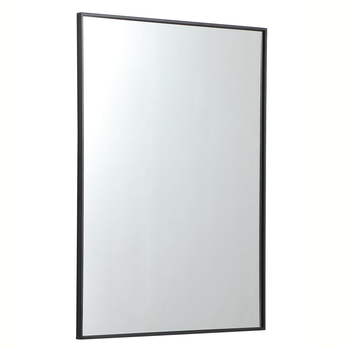 Metal frame rectangle mirror 30 inch in Black