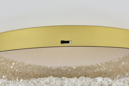Bowen 22 inch Adjustable LED Flush Mount in Satin Gold