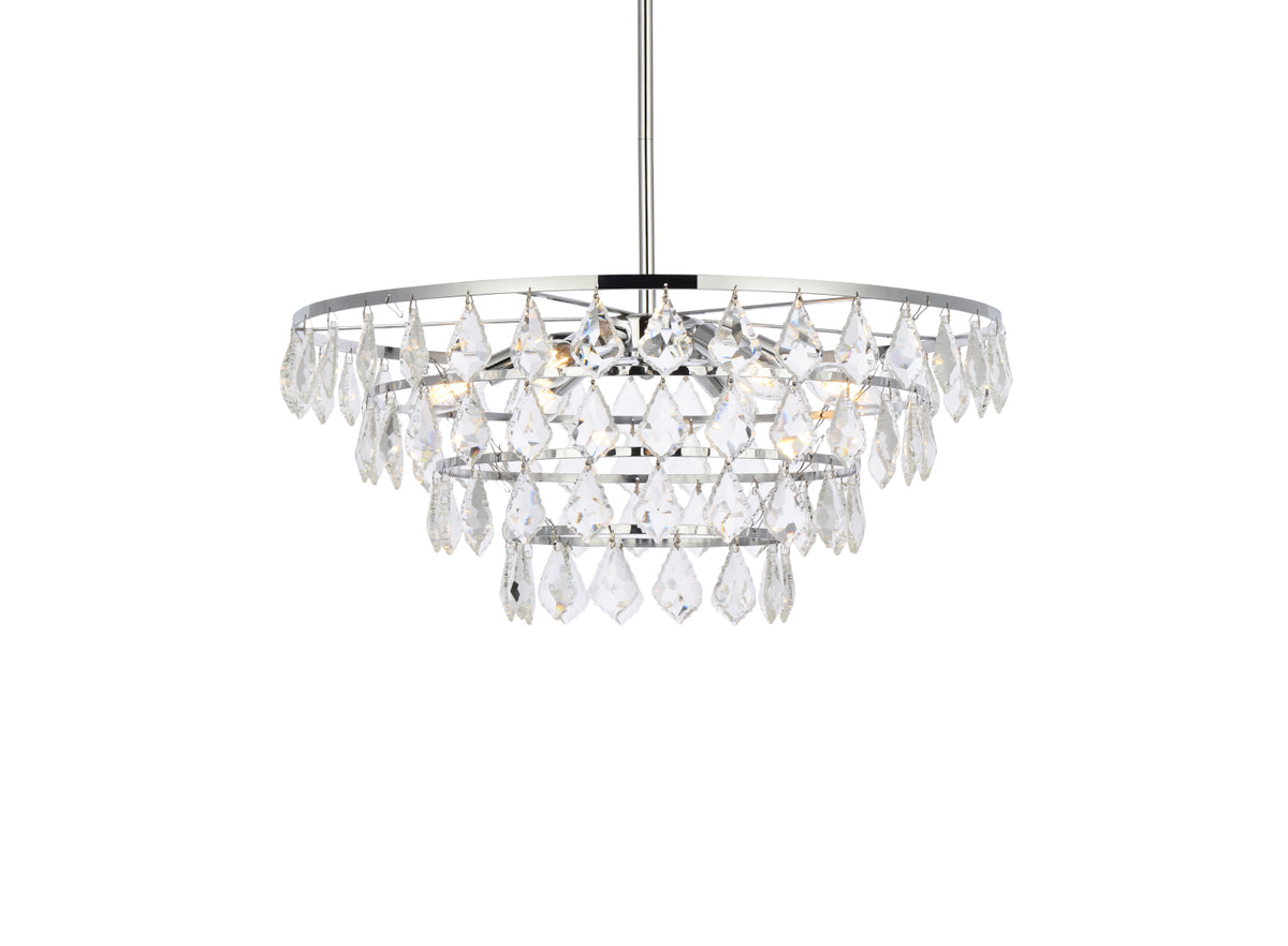 Ella 24 inch pendant in chrome