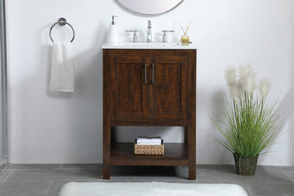 24 inch Single Bathroom Vanity in Espresso