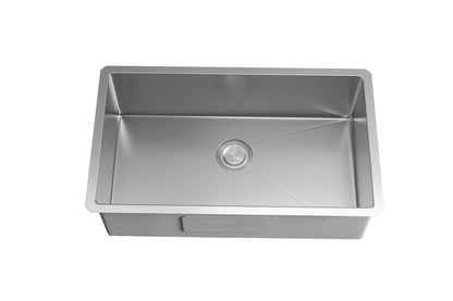 Stainless Steel undermount kitchen sink L30''xW18'' x H10"