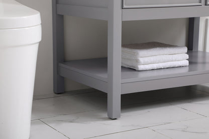 36 inch Single bathroom vanity in gray
