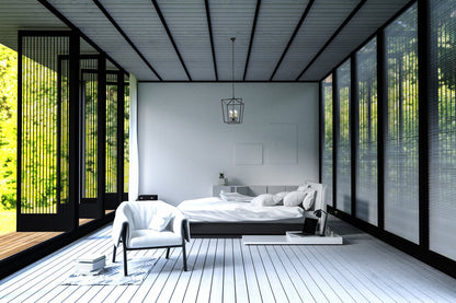 Maddox Collection Pendant D17 H24.25 Lt:4 Black Finish