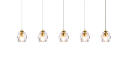 Eren 5 lights Gold pendant