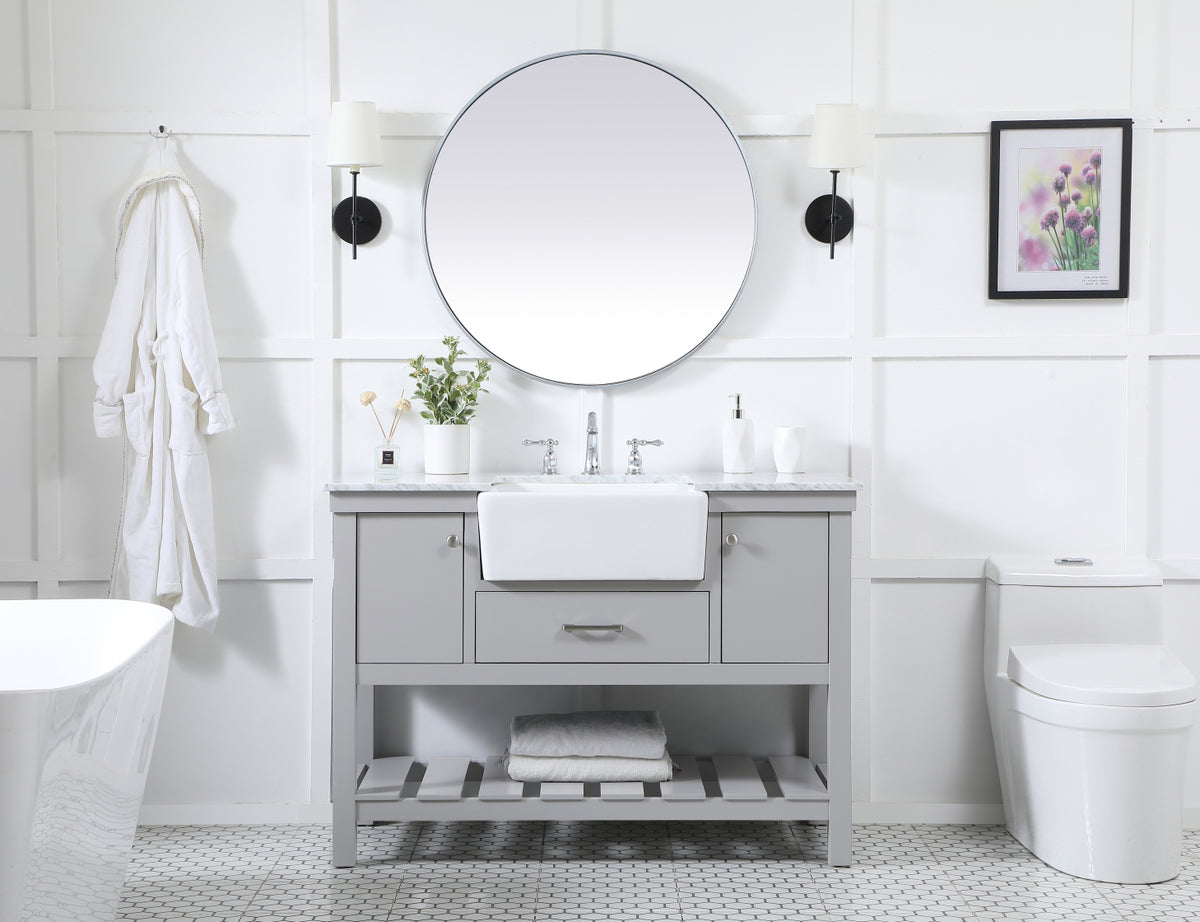 48 inch Single bathroom vanity in grey