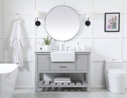 48 inch Single bathroom vanity in grey