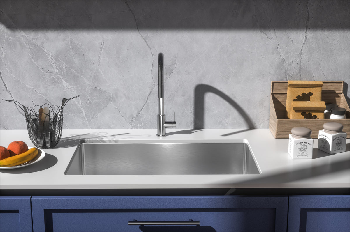 Stainless Steel undermount kitchen sink L32''xW19'' x H10"