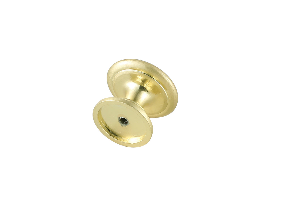 Kaid 1.2" Diameter Brushed Gold Mushroom Knob Multipack (Set of 10)