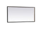 Pier 20x40 inch LED mirror with adjustable color temperature 3000K/4200K/6400K in black