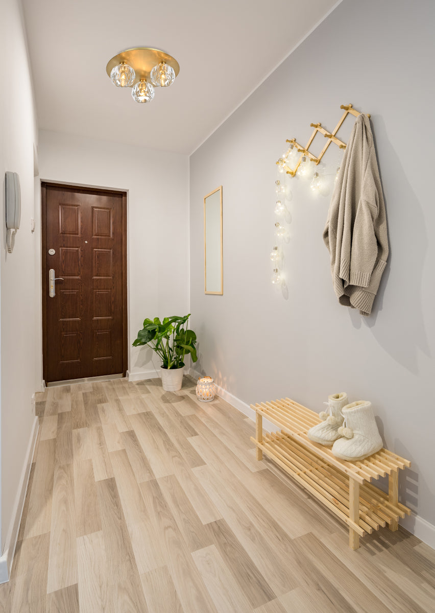 Graham 3 Light Ceiling Lamp in Gold