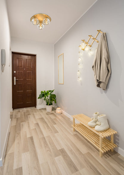 Graham 3 Light Ceiling Lamp in Gold