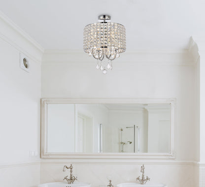 Elise 14 inch flush mount in chrome