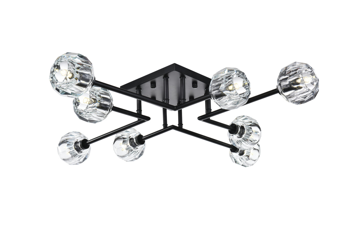 Eren 31 inch Flush Mount in Black