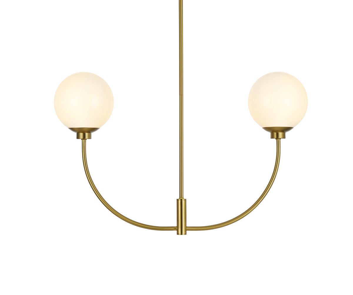 Nyomi 30 inch chandelier in Satin Gold