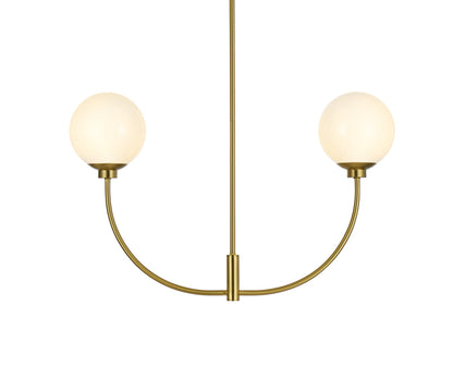 Nyomi 30 inch chandelier in Satin Gold
