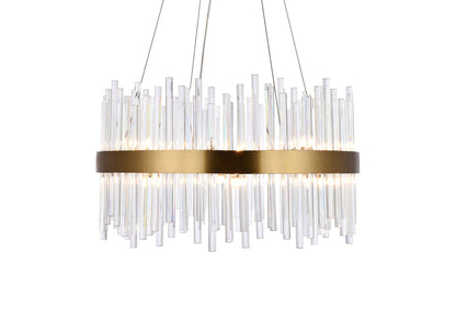 Dallas 16 light Gold Chandelier Clear Royal Cut Crystal