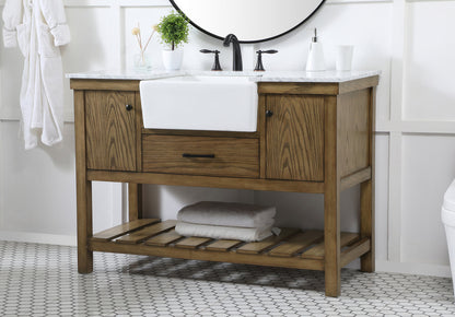 48 inch Single bathroom vanity in driftwood