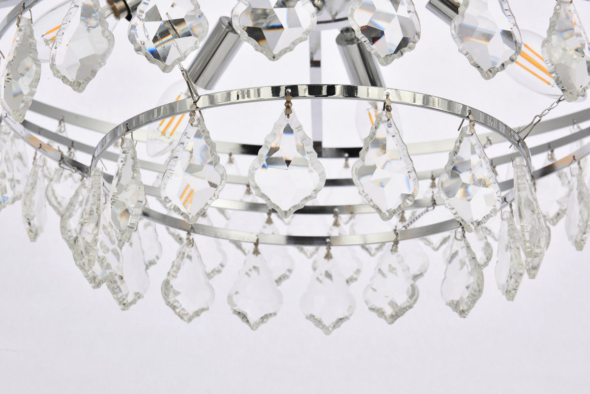 Ella 28 inch pendant in chrome