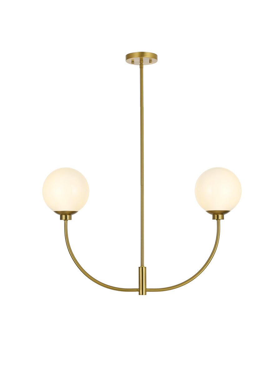 Nyomi 30 inch chandelier in Satin Gold