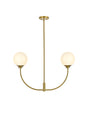 Nyomi 30 inch chandelier in Satin Gold