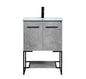24 inch  Single Bathroom Vanity in Concrete Grey