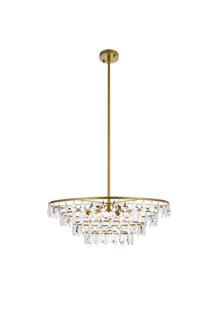 Ella 28 inch pendant in brass