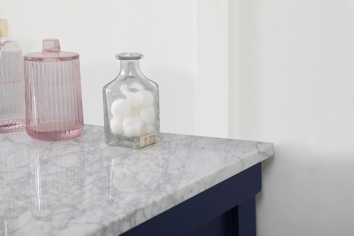 60 inch Single bathroom vanity in blue