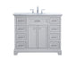 42 in. Single Bathroom Vanity set in light grey
