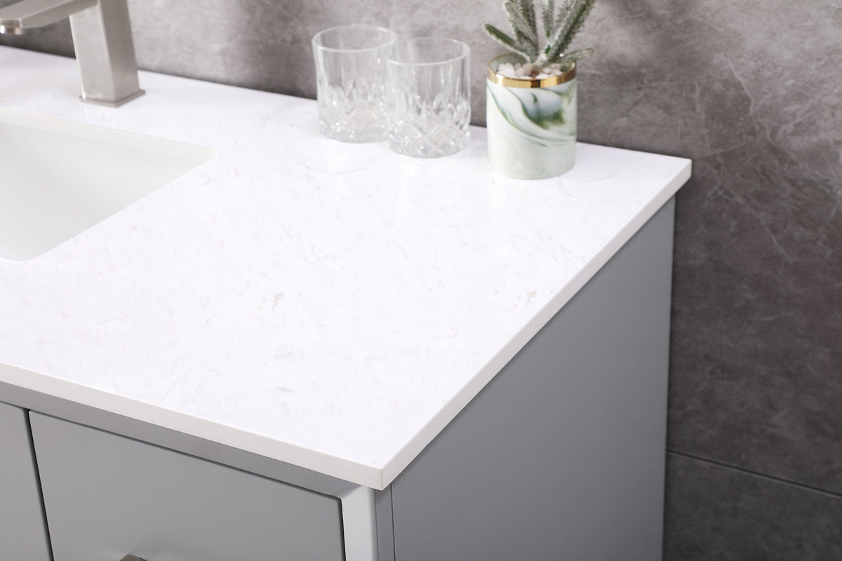 48 Inch SIngle Bathroom Vanity In Grey