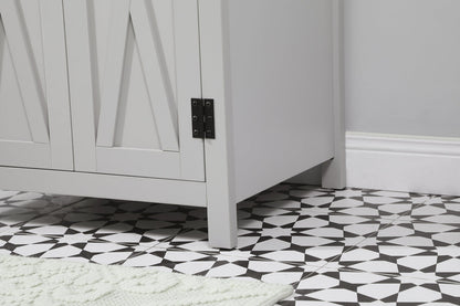 24 inch Single bathroom vanity in grey